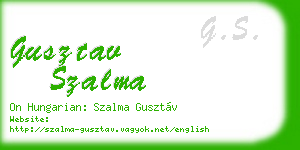 gusztav szalma business card